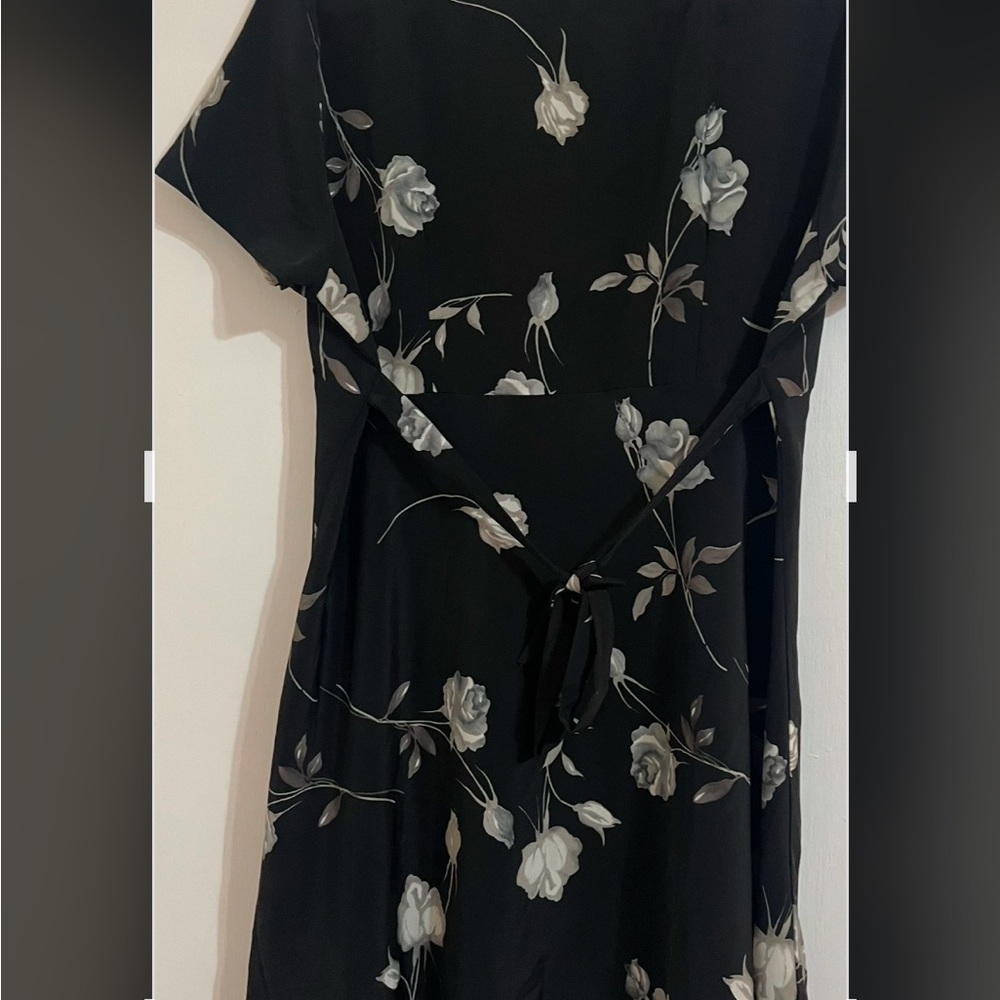 Zenobia Elegant Black Floral Dress XXL GUC